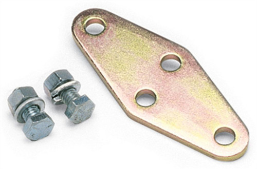 Throttle Cable Plate - Aligns Stock Throttle Bracket to Edelbrock Carb - Steel - Cadmium - Big Block Ford - Each