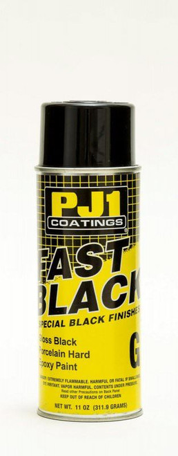 Paint - Fast Black - Engine - High Temperature - Epoxy - Gloss Black - 11.00 oz Aerosol - Each