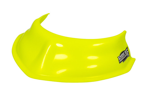 Hood Scoop - 3-1/2 in Tall - 20 in Wide - Tapered Front - Plastic - Fluorescent Yellow - Each