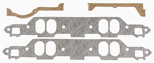 Intake Manifold Gasket - Performance - 0.06 in Thick - 1.43 x 2.05 in Oval Port - Composite - Small Block Mopar - Kit