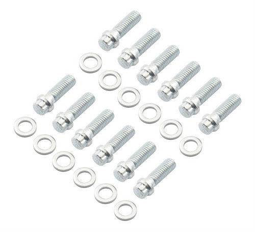 Intake Manifold Bolt Kit - 12 Point Head - Steel - Zinc Oxide - AMC V8 / Small Block Chevy / Mopar B / RB-Series / Small Block Mopar - Kit