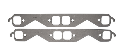 Exhaust Header / Manifold Gasket - 1.450 x 1.440 in Square Port - 0.150 in Thick - Graphite - Small Block Chevy - Pair