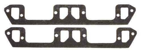 Exhaust Header / Manifold Gasket - 1.120 x 1.650 in Rectangle Port - 0.150 in Thick - Graphite - Small Block Mopar - Pair