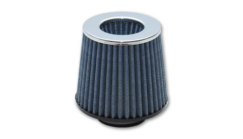 Air Filter Element - Classic - Clamp-On - Conical - 5.75 in Base - 4.75 in Top Diameter - 6.375 in Tall - 4.5 in Flange - Cotton - Blue - Universal - Each