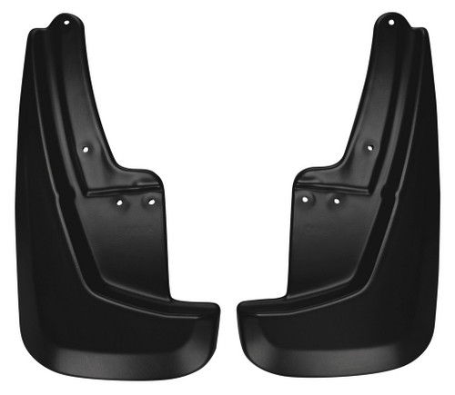 Mud Flap - Mud Guards - Front - Plastic - Black / Textured - Dodge Midsize SUV 2011-14 - Pair