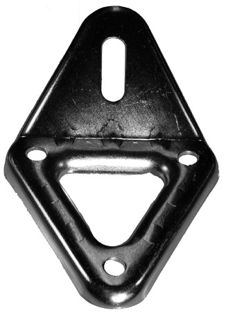 Motor Mount - Bolt-On - Steel - Black Powder Coat - Front - Chevy V8 - Each