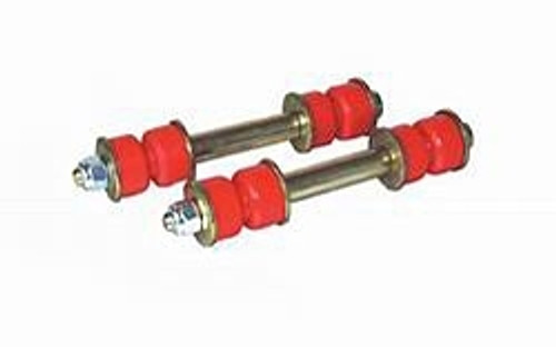 End Link - Hyper-Flex - 3-3/8 in Long Sleeve - 3/8 in Bolts / Nuts / Washers - Polyurethane / Steel - Red / Cadmium - Various Applications - Pair