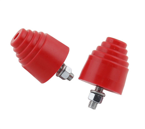 Traction Bar Snubbers - Polyurethane - Red - Universal - Pair