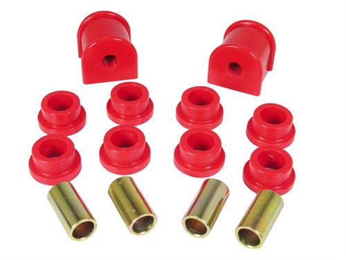 Sway Bar Bushing - Rear - Non-Greasable - 13 mm Bar - Polyurethane / Steel - Red / Cadmium - Jeep 1997-2006 - Kit