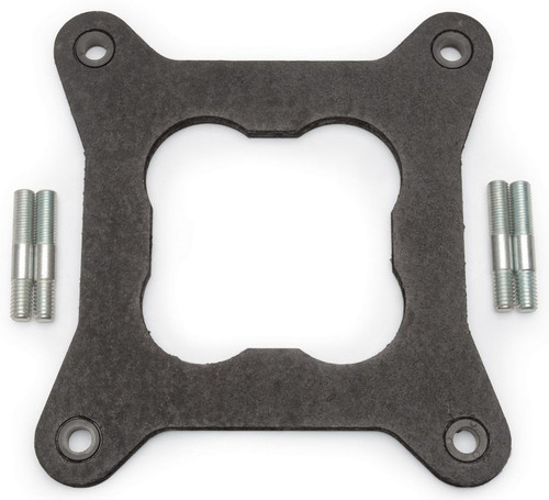 Carburetor Base Plate Gasket - 4-Barrel - Open - Insulator - Hardware Included - Composite - Square Bore - Kit