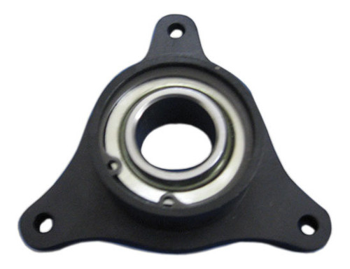 Flange Bearing - Steering Shaft - Floor / Firewall Mount - 3/4 in Spherical Bearing - Aluminum - Black Anodized - Each
