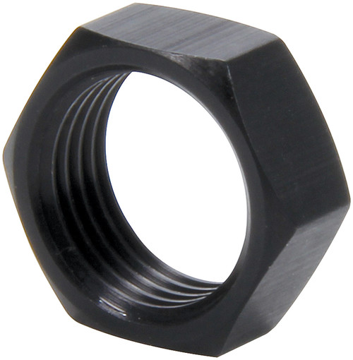 Jam Nut - Thin OD - 3/4-16 in Left Hand Thread - Aluminum - Black Anodized - Set of 10
