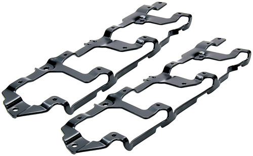 Ignition Coil Bracket - Coil Pack Style - Steel - Black Paint - Over Valve Cover - GM LS-Series - Pair