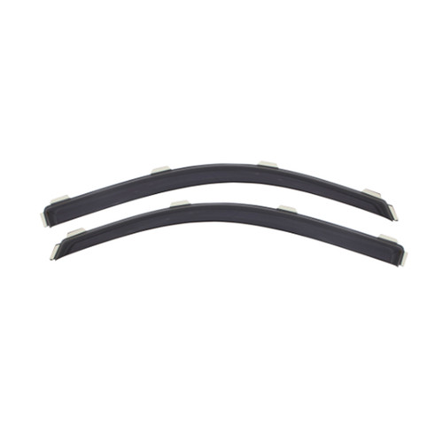 Side Window Visor - In-Channel Ventvisor - Stick-On - Front - Plastic - Dark Smoke - Standard Cab - GM Fullsize Truck 2019 - Pair