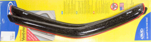 Side Window Visor - In-Channel Ventvisor - Stick-On - Front - Plastic - Dark Smoke - Extended or Standard Cab - Ford Fullsize Truck 1997-2004 - Pair