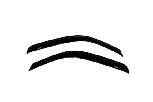Side Window Visor - Original Ventvisor - Stick-On - Front - Plastic - Dark Smoke - GM Fullsize Truck 1999-2007 - Pair