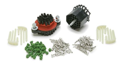 Wire Bulkhead - Connector Style - Waterproof - 22 Pin - Terminals / Connectors Included - Universal - Kit