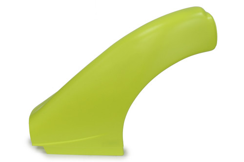 Fender - Dominator - Driver Side - Top - Plastic - Fluorescent Yellow - Dirt Late Model - Each
