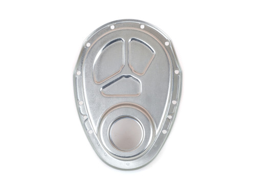 Timing Cover - 1-Piece - Steel - Zinc Plated - Small Block Chevy - Each