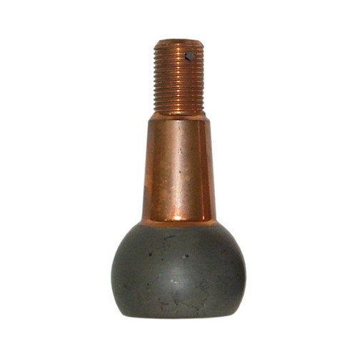 Ball Joint Stud - 3.000 in/ft Taper - 4.15 in Long - Plus 1 in Extended Length - 1.437 in Ball - 5/8-18 in Thread - Steel - Copper Plated - Each