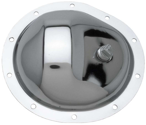 Differential Cover - Steel - Chrome - Front Cover - 8.5 in - GM 10-Bolt - Each