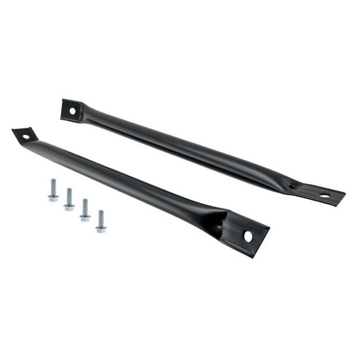 Body Brace - Radiator Reinforce - Steel - Black Powder Coat - GM F-Body 1967-69 - Pair