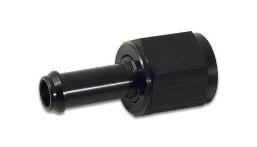 Fitting - Adapter - Straight - 20 AN Female to 1/2 in Hose Barb Swivel - Aluminum - Black Anodized - Each