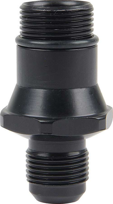 Fitting - Water Pump - 12 AN Male to 1-1/4-12 in O-Ring - Aluminum - Black Anodized - In-Line Water Pumps - Each