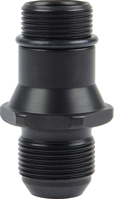 Fitting - Water Pump - 16 AN Male to 1-1/4-12 in O-Ring - Aluminum - Black Anodized - In-Line Water Pumps - Each