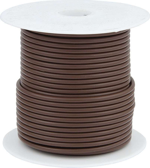 Wire - 14 Gauge - 100 ft Roll - Plastic Insulation - Copper - Brown - Each