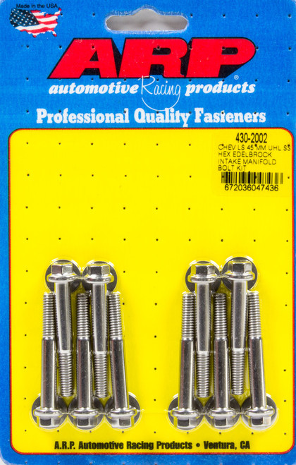 Intake Manifold Bolt Kit - Hex Head - Stainless - Polished - GM LS-Series - Kit