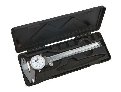 Dial Calipers - 0.001 to 6.000 in Range - Case - Stainless - Each