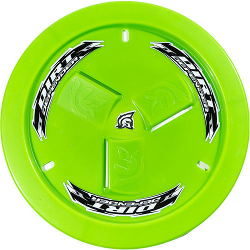 Mud Cover - Bolt-On - Hardware Included - Vented - Cover Only - Plastic - Fluorescent Green - 15 in Wheels - Each Mud Cover - Bolt-On - Hardware Included - Vented - Cover Only - Plastic - Fluorescent Green - 15 in Wheels - Each