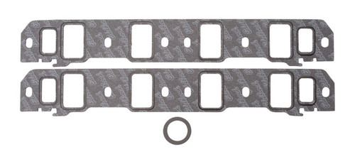 Intake Manifold Gasket - 0.06 in Thick - 1.28 x 2.1 in Rectangular Port - Composite - Victor JR. Heads - Small Block Ford - Kit