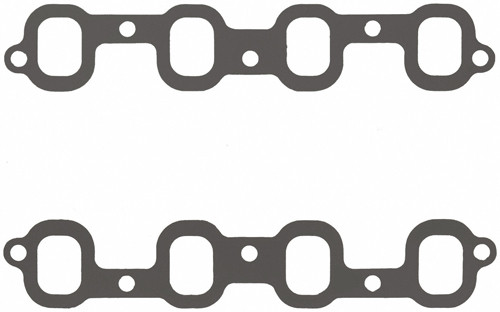 Intake Manifold Gasket - 0.03 in Thick - 1.4 x 1.9 in Rectangular Port - Composite - Chevy SB2 - Pair