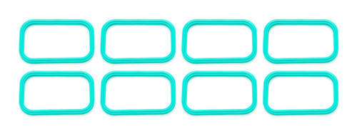 Intake Manifold Gasket - Rubber - 2.554 x 1.51 in Rectangle Port - GM LS-Series - Each