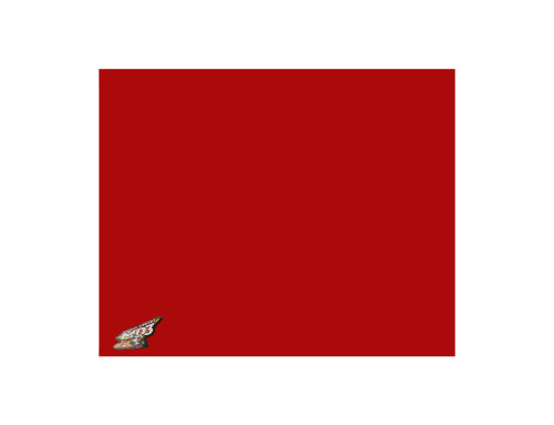 Nose - MD3 - Center - 48 in x 48 in - 0.125 in Thick - Plastic - Red - Dirt Modified - Each