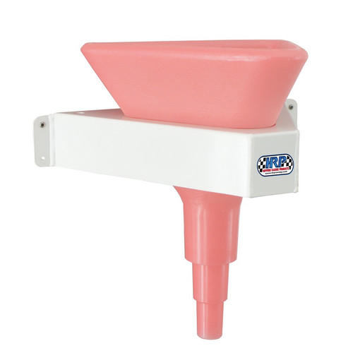 Funnel Rack - Wall Mount - Triangle Shaped Funnel - Aluminum - White Powder Coat - Each