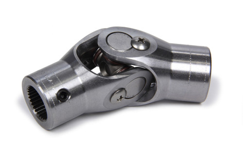 Steering Universal Joint - Single Joint - 0.720 in 30 Spline to 3/4 in Smooth - Steel - Natural - Universal - Each