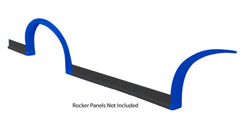 Wheel Flare Kit - Passenger Side - MD3 - Dirt - 3 Piece Kit - Plastic - Chevron Blue - Kit