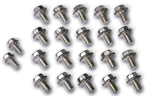 Oil Pan Bolt Kit - Self Locking - Hex Head - Grade 8 - Steel - Zinc Plated - Big Block Chevy / Pontiac V8 - Kit