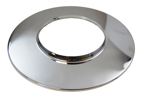 Air Cleaner Base - Race Car - 14 in Round - Dominator Carb Flange - Flat Base - Steel - Chrome - Kit