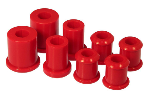Control Arm Bushing - Front - Upper / Lower - Polyurethane - Red - Chevy Corvette 1997-2013 - Kit