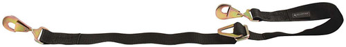 Axle Tie Down - 2 in Wide - 24 to 40 in Long - 1660 lb Capacity - Adjustable - Twisted Snap Hooks - Nylon Webbing - Black - Each