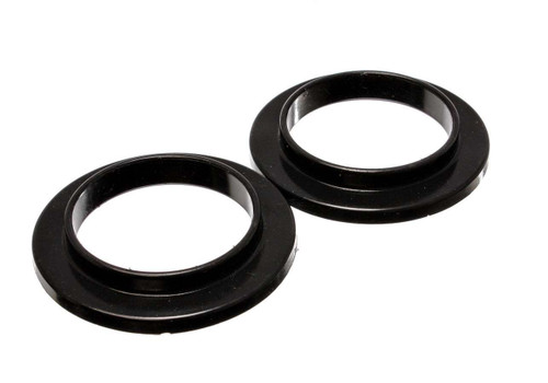 Coil Spring Isolator - Hyper-Flex - 3-3/4 in ID - 5-7/16 in OD - 4-1/16 in Lip OD - 3/4 in Thick - Polyurethane - Black - Universal - Pair
