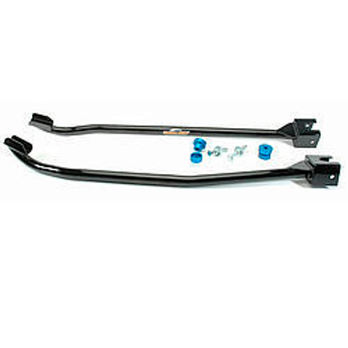 Subframe Connectors - Weld-On - 1-5/8 in OD x 0.125 Tubing - Steel - Black Powder Coat - GM F-Body 1967-69 - Kit
