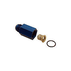 Fitting - Adapter - Straight - 12 AN Female to 12 AN Male - Stainless Internal Screen - Aluminum - Blue Anodized - Each