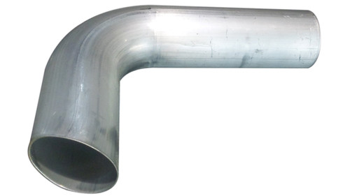 Aluminum Tubing Bend - 90 Degree - 3.5 in Diameter - 3.5 in Radius - 0.065 in Thickness - Aluminum - Natural - Each