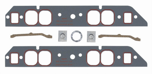Intake Manifold Gasket - Ultra-Seal - 0.06 in Thick - 1.75 x 2.16 in Oval Port - Composite - Big Block Chevy - Kit