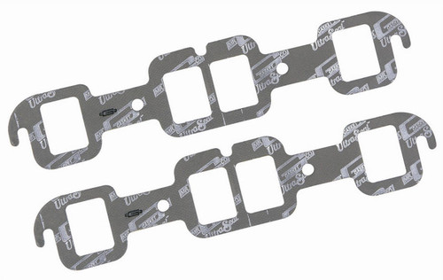 Exhaust Manifold / Header Gasket - Ultra-Seal - 1.550 x 1.920 in Rectangle Port - Steel Core Laminate - Oldsmobile V8 - Pair